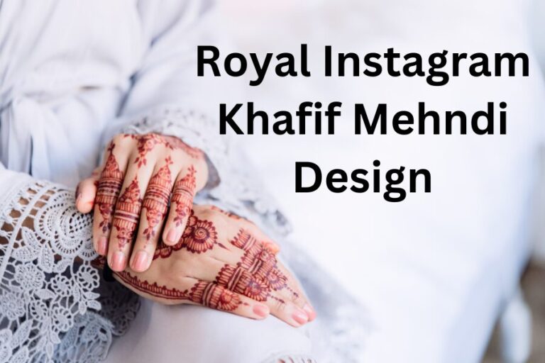 Elegant Royal Instagram Khafif Mehndi Design: A Modern Twist on Tradition