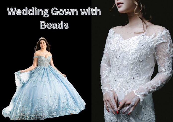 Wedding Gown with Beads